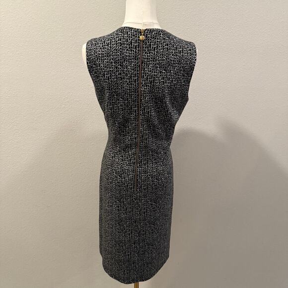 Tahari Arthur S Levine Black White Sheath Dress Pockets 8 Office Career Elegant - Picture 2 of 8